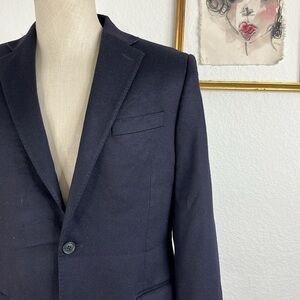 Saks Fifth Ave Black Label Cashmere Slim Fit Mens 2 Button Blazer